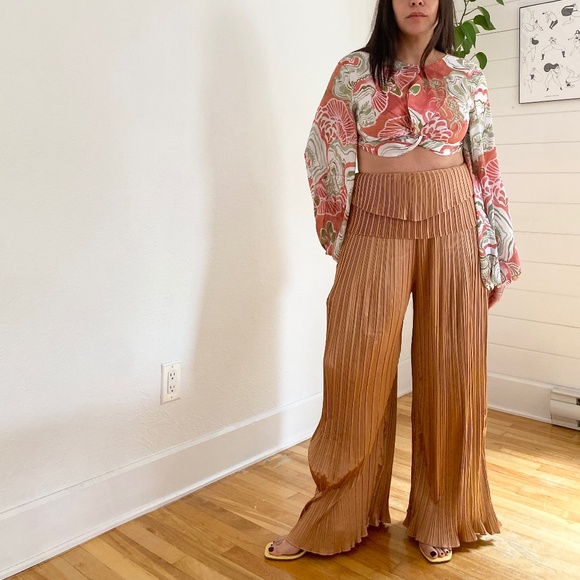 Andrea Iyamah Linea pants in toffee - Picture 5 of 11
